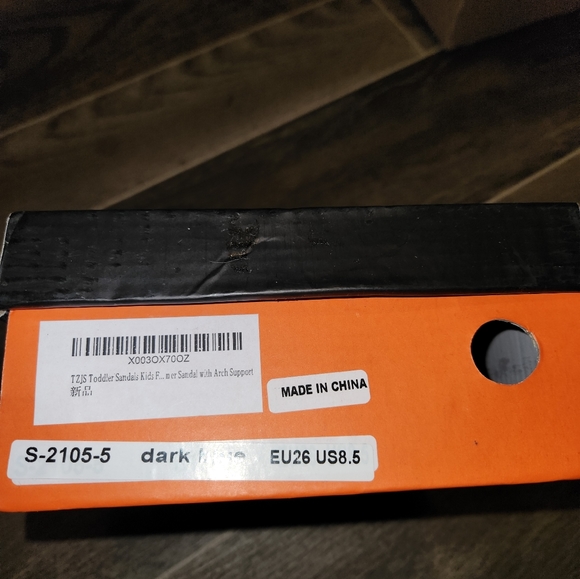 NWT Tzjs fashion outdoor toddler closed toe sandal with arch support - Picture 4 of 10